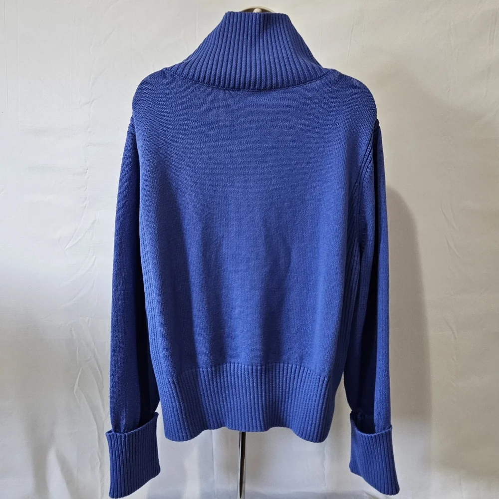 [NWT] Talbots Long Sleeve Mock Neck Sweater Jacket - Picture 10 of 13